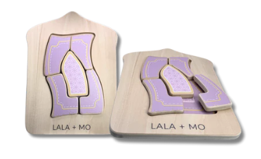 Puzzles islamiques Montessori en bois – Lot de 4 pour éveil et motricité fine - Lalaandmo