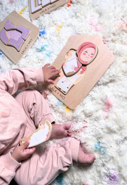 Puzzles islamiques Montessori en bois – Lot de 4 pour éveil et motricité fine - Lalaandmo