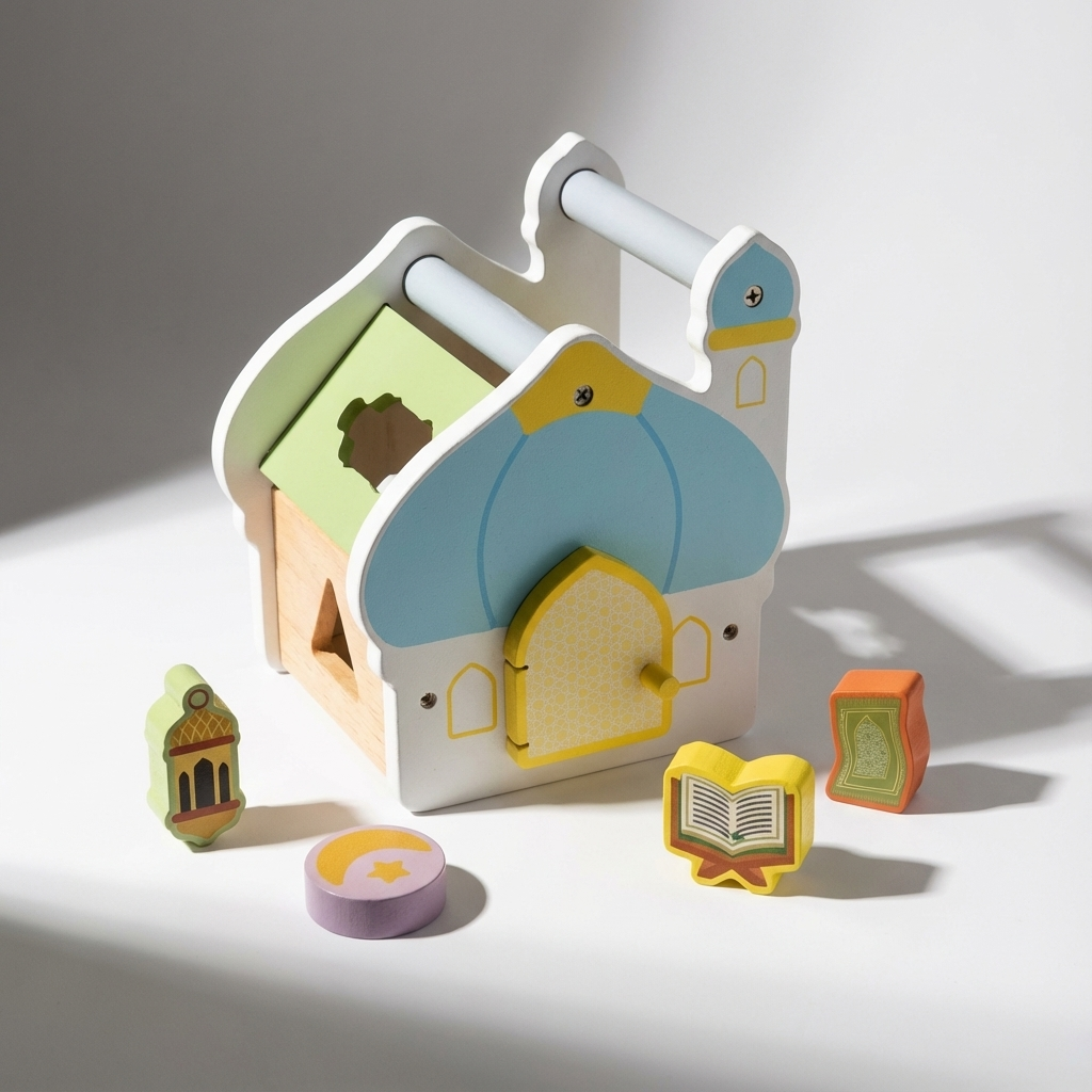 Trieur de formes islamique en bois – Mosquée éducative Lalaandmo - Lalaandmo